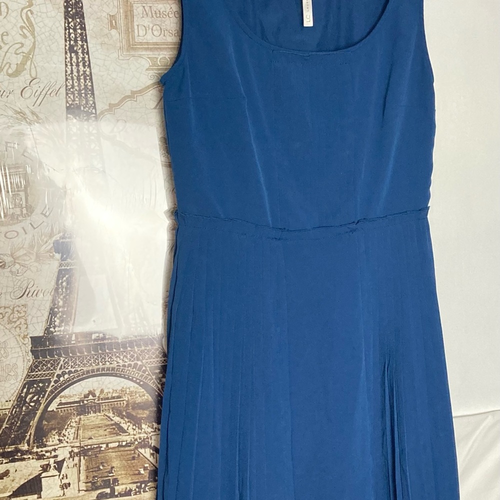 Lauren Conrad Dress Size 8 Blue Sleeveless  (0009)